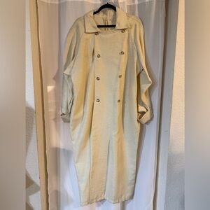 Vintage 80s Patio Playhouse Theater Costume Duster | Silk-Like Oversized Coat